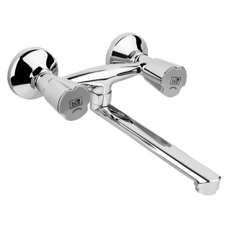 Змішувач для кухні Lidz Mix LIDZCRM17361 двоважільний Хром (76518) Змішувач для кухні Lidz Mix LIDZCRM17361 двоважільний Хром (76518)