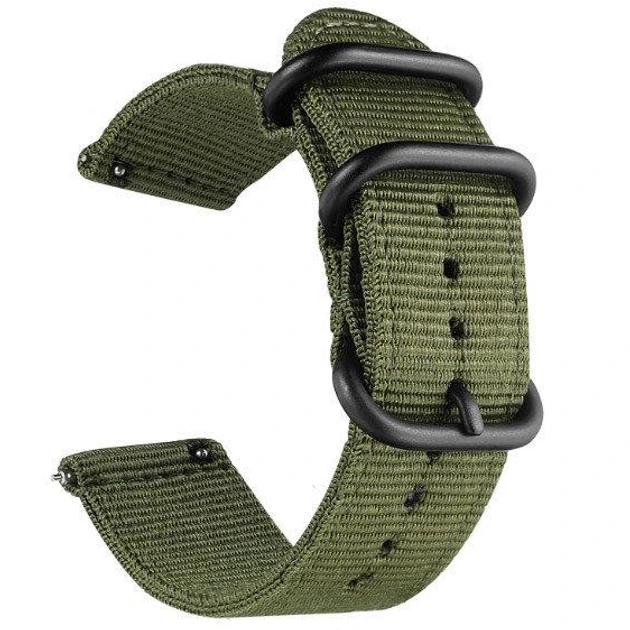 Ремінець тканевий р. 24 Зелений (11120)