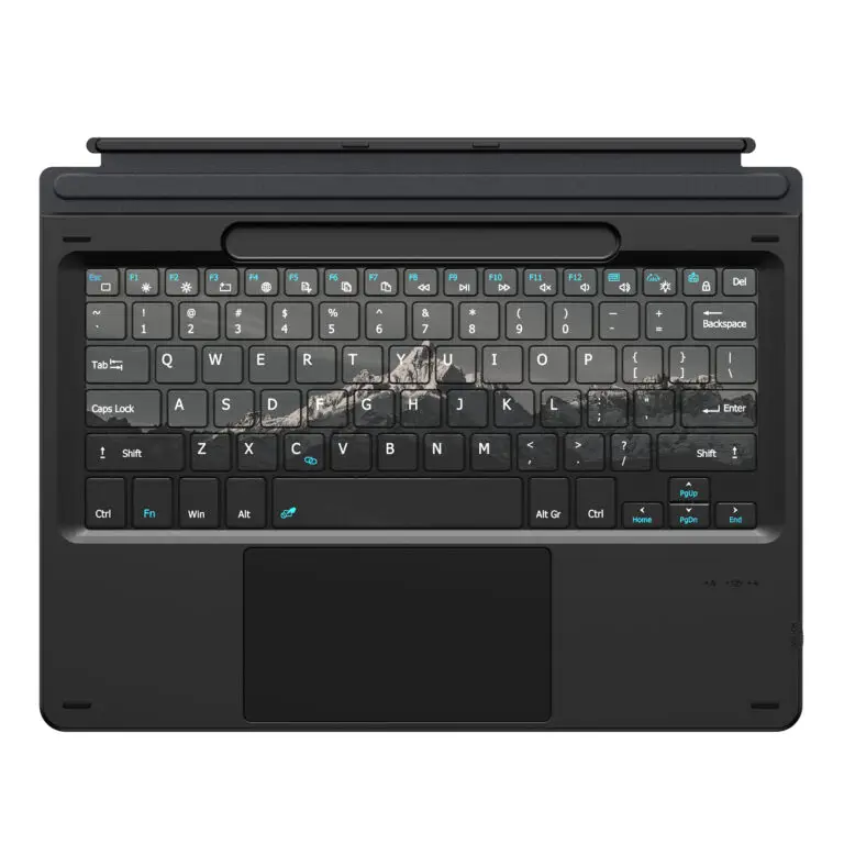 Клавиатура беспроводная Bluetooth Dux Ducis для планшета Microsoft Surface Pro 11/10/9/8/X Mountain Landscape Color Edition Black (6971824154658)