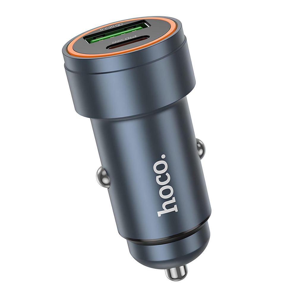 Зарядний пристрій автомобільний Hoco Z57A 1USB/1USB-C PD30W/QC3.0+Type-C to Type-C (29407617) - фото 2 Зарядний пристрій автомобільний Hoco Z57A 1USB/1USB-C PD30W/QC3.0+Type-C to Type-C (29407617) - фото 2