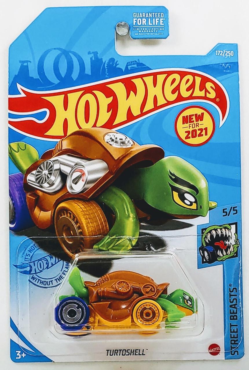 Игрушечная машинка Hot Wheels TURTOshell 2021 Street Beasts №172 (GRX14)