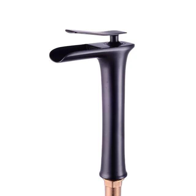 Смеситель для умывальника Art Design Pafos каскадный Черный (CH4106 )