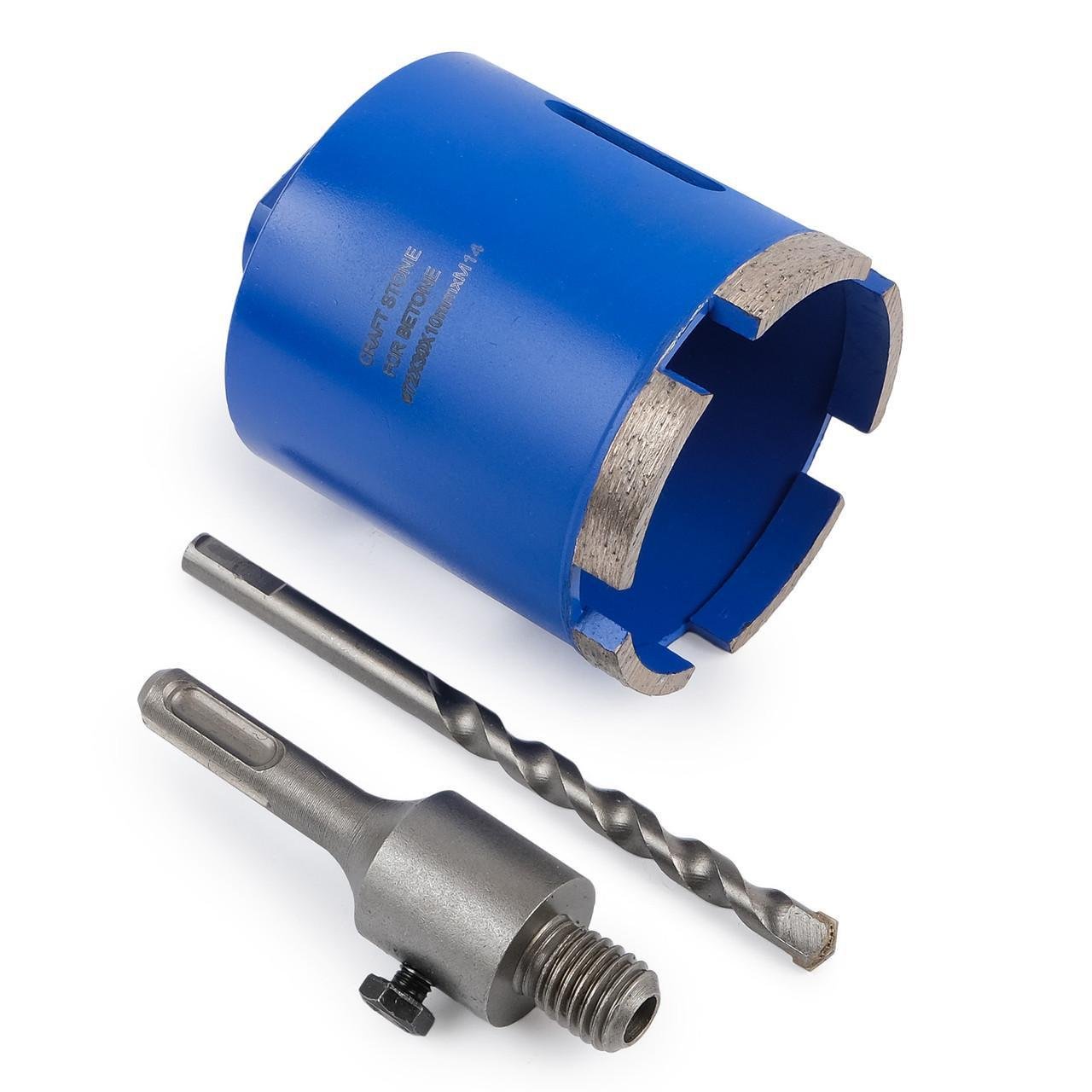 Коронка по бетону TOMAX 72 мм х М14 алмазная с хвостовиком SDS-plus 110 мм (1529988167)