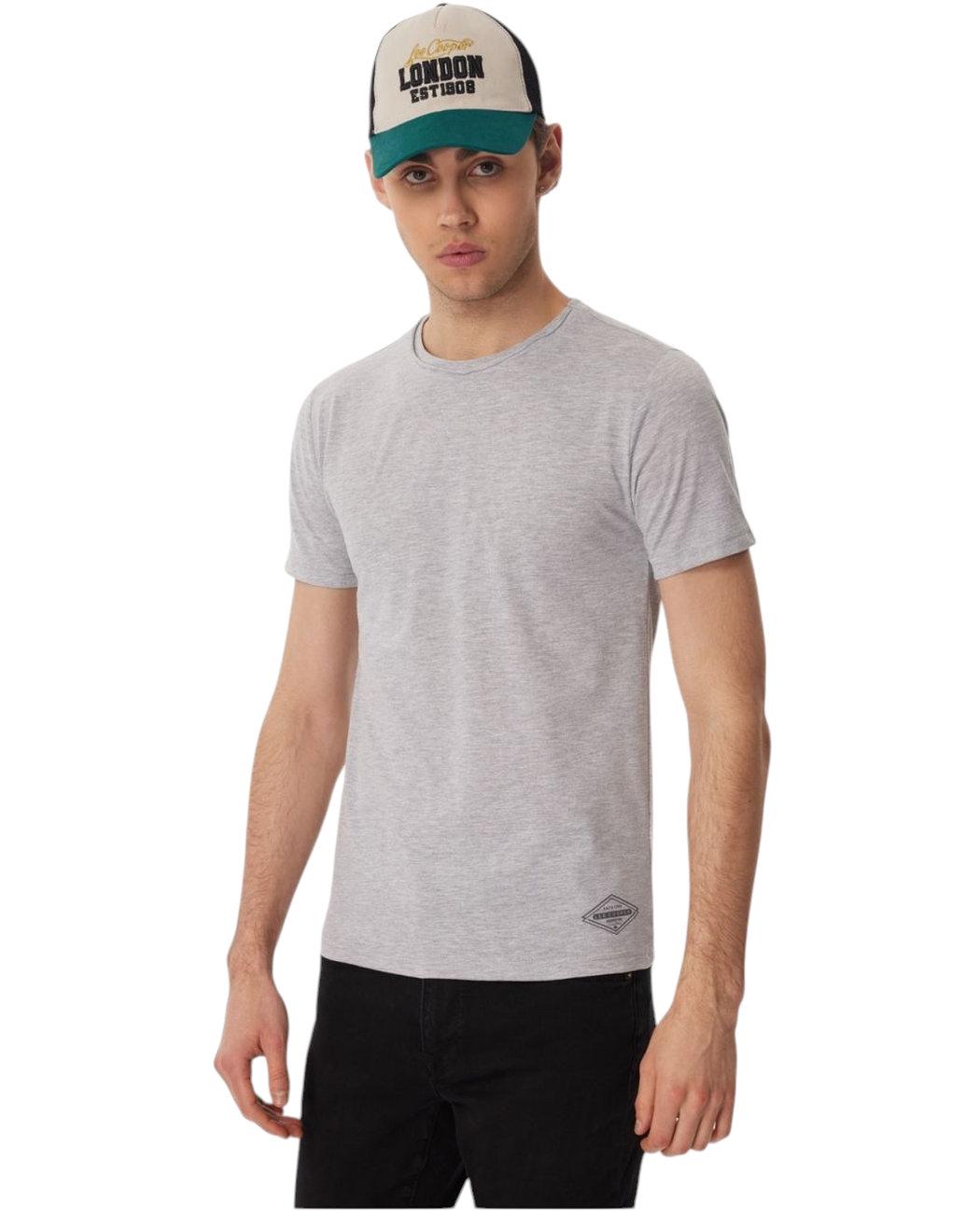 Футболка мужская Lee Cooper Gael 232LCM242061GRAY L Серый (8682272442263)