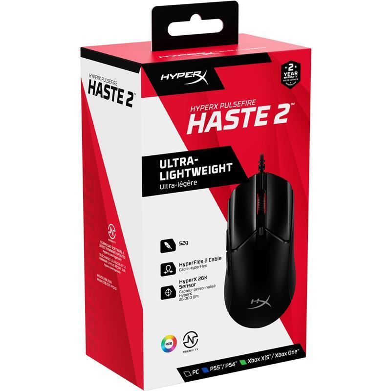 Комп'ютерна мишка провідна HyperX Pulsefire Haste 2 RGB Black (6N0A7AA) - фото 8 Комп'ютерна мишка провідна HyperX Pulsefire Haste 2 RGB Black (6N0A7AA) - фото 8
