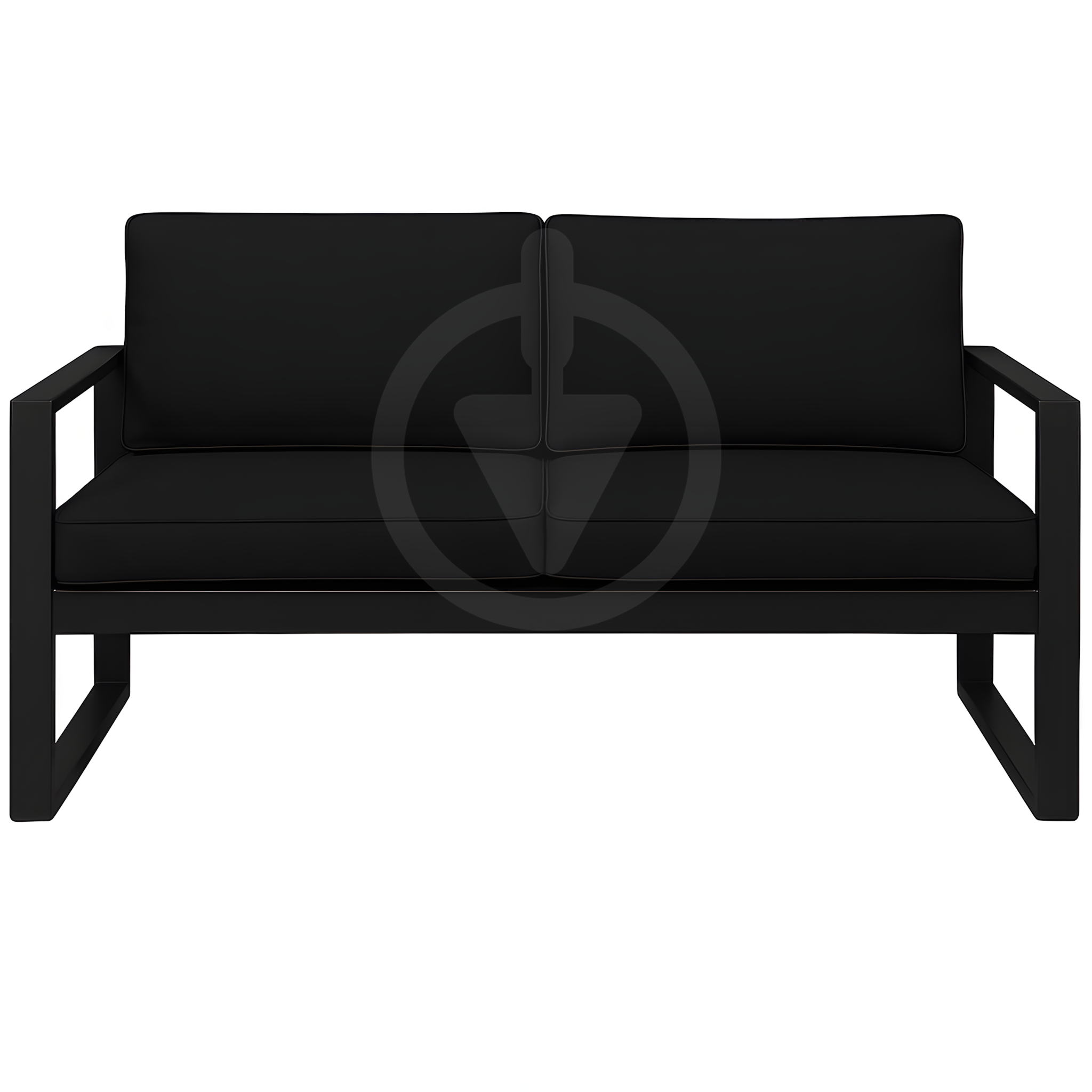 Диван металлический AVVS Бостон лофт с подлокотниками велюр 130 см Черный - фото 2 Диван металлический AVVS Бостон лофт с подлокотниками велюр 130 см Черный - фото 2