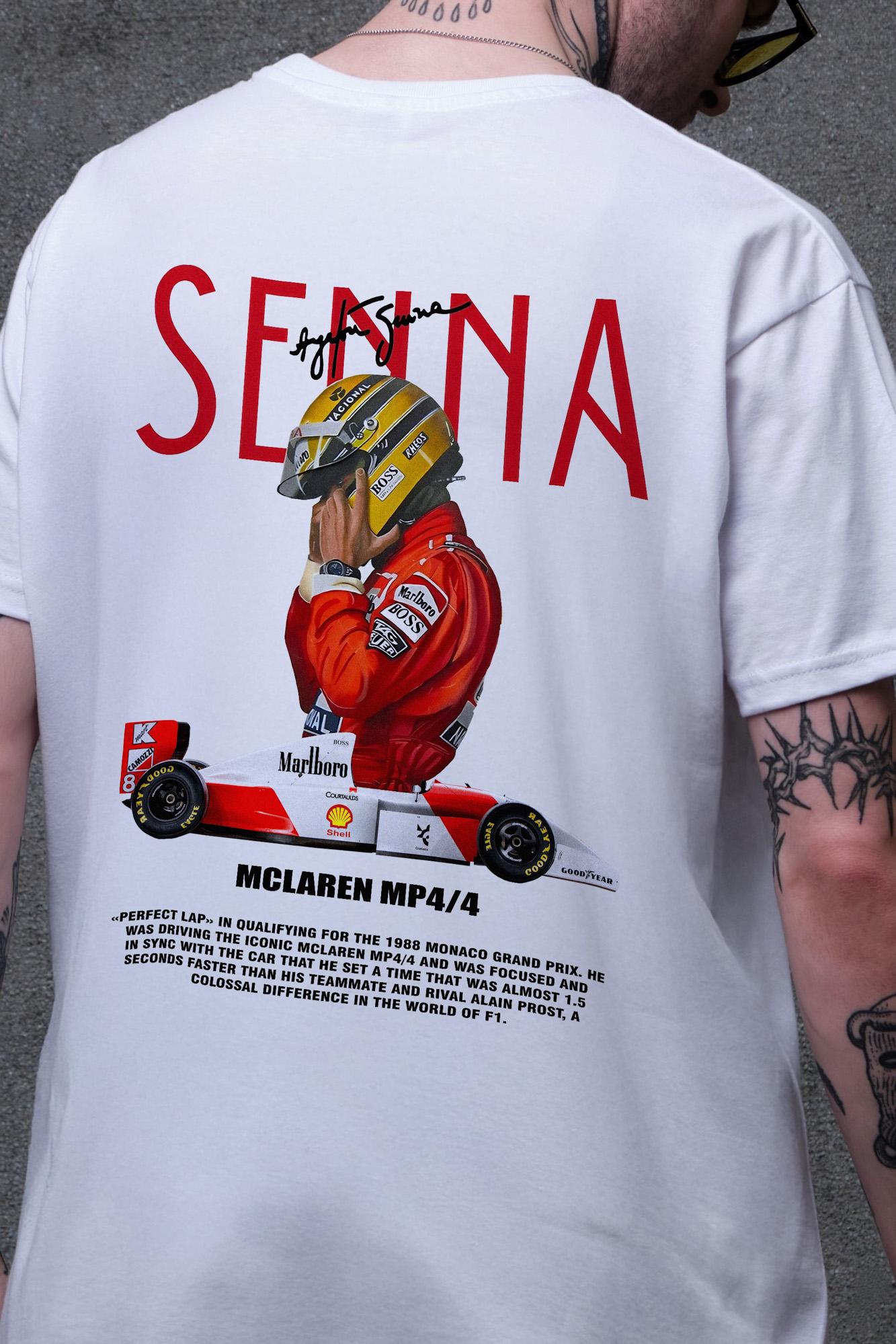 Футболка чоловіча Without з принтом Senna оверсайз S/M White (S8049670) - фото 2 Футболка чоловіча Without з принтом Senna оверсайз S/M White (S8049670) - фото 2