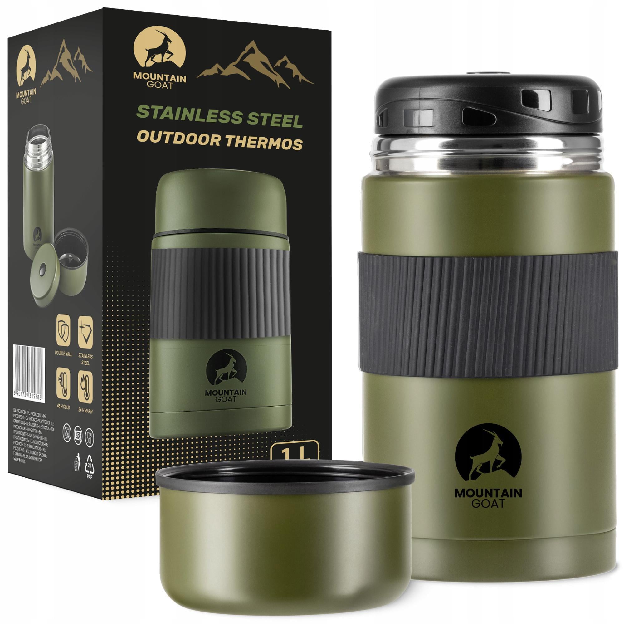 Термос для їжі Mountain Goat 1 л Navy Green (P-5907739315786) Термос для їжі Mountain Goat 1 л Navy Green (P-5907739315786)