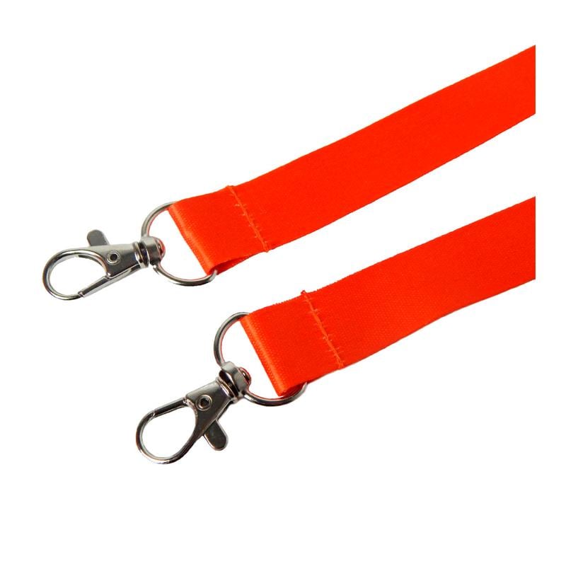 Шнурок для бейджа Ardix с двумя карабинами 96 см 10 шт. Оранжевый (07-023-OR)
