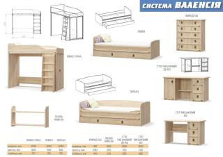 Стіл 2-х тумбовий Мебель-Сервіс Valensiya 1Д+3Ш Дуб самоа 140х68х76 см (27303797) - фото 4 Стіл 2-х тумбовий Мебель-Сервіс Valensiya 1Д+3Ш Дуб самоа 140х68х76 см (27303797) - фото 4
