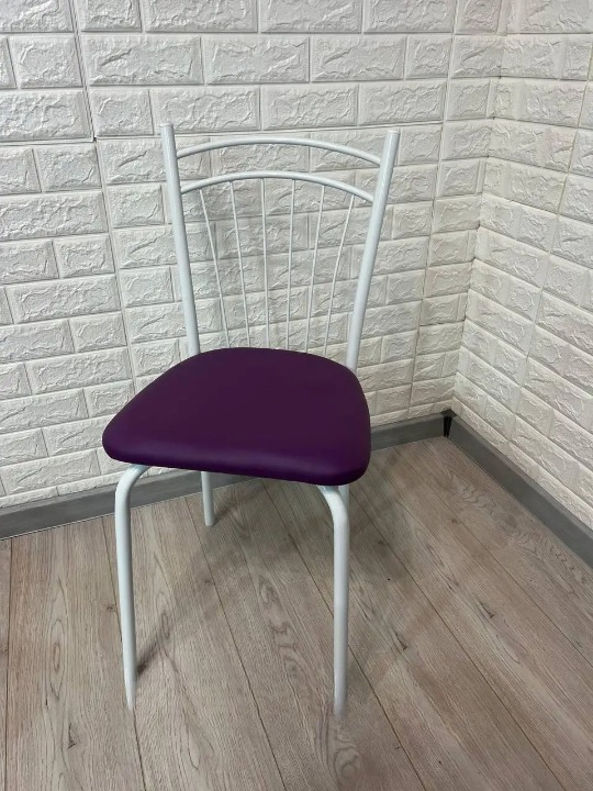 Кухонний стілець Софія 40х40х83 см Фіолетовий/Білий (28373818)