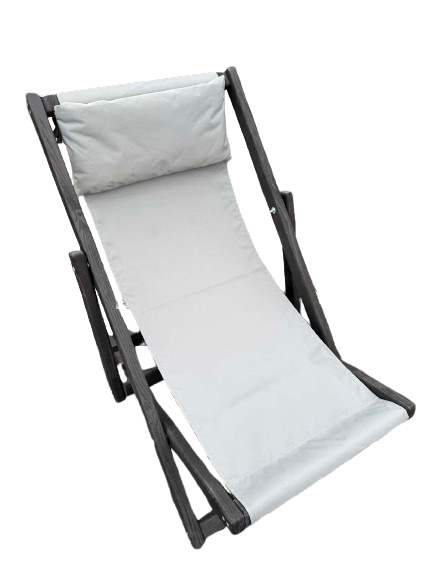 Шезлонг с подушкой Графитовый (120101) - фото 3 Шезлонг с подушкой Графитовый (120101) - фото 3