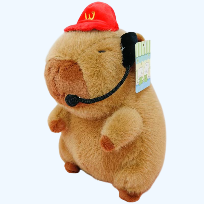 Мягкая игрушка Капибара Оператор Макдрайв 26 см (арт EPC13735M)