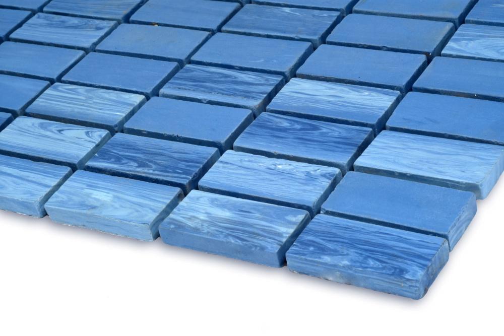 Мозаика керамогранитная Kotto Ceramica MI7 23460105C 300x300x7 мм/прямоугольник 23x46 мм Oltremare