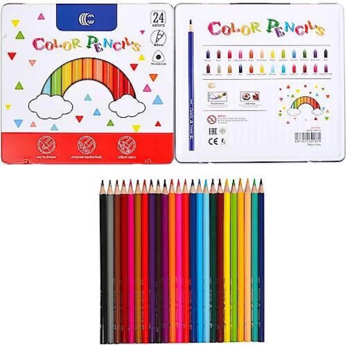 Набір дерев'яних кольорових олівців Acmeliae 24 шт. - фото 3