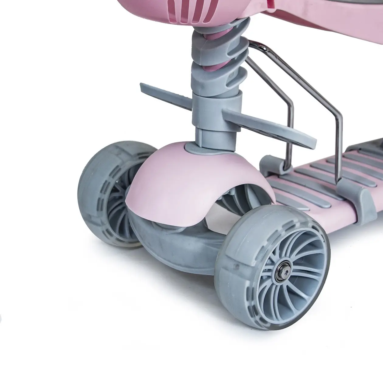 Триколісний дитячий самокат Scooter Рожевий - фото 4
