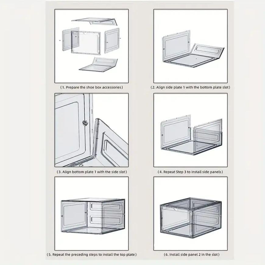 Органайзер для обуви и хозяйственных нужд UrbanKit штабелированный 6 шт. Прозрачный (L15N) - фото 9 Органайзер для обуви и хозяйственных нужд UrbanKit штабелированный 6 шт. Прозрачный (L15N) - фото 9