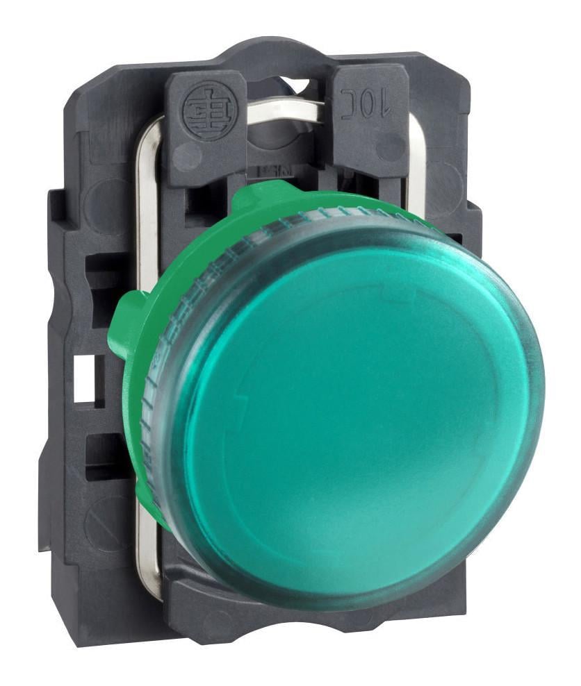 Лампа сигнальная Schneider Electric Harmony XB5 22 мм LED 250V AC Зеленый (XB5AV63)