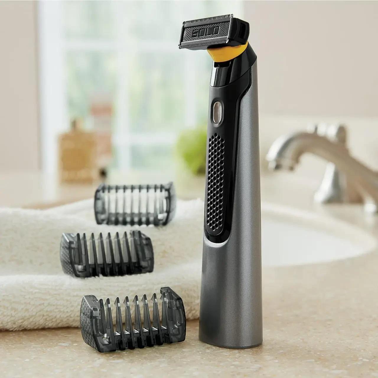 Тример Micro Trimmer MAG-778 для стрижки бороди акумуляторний з насадками