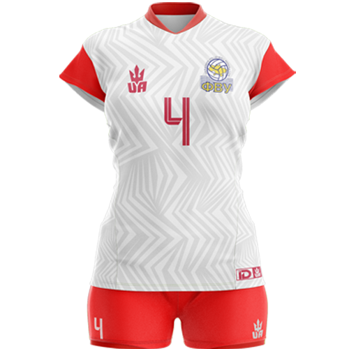 Волейбольна форма жіноча S Білий/Червоний (47202411)