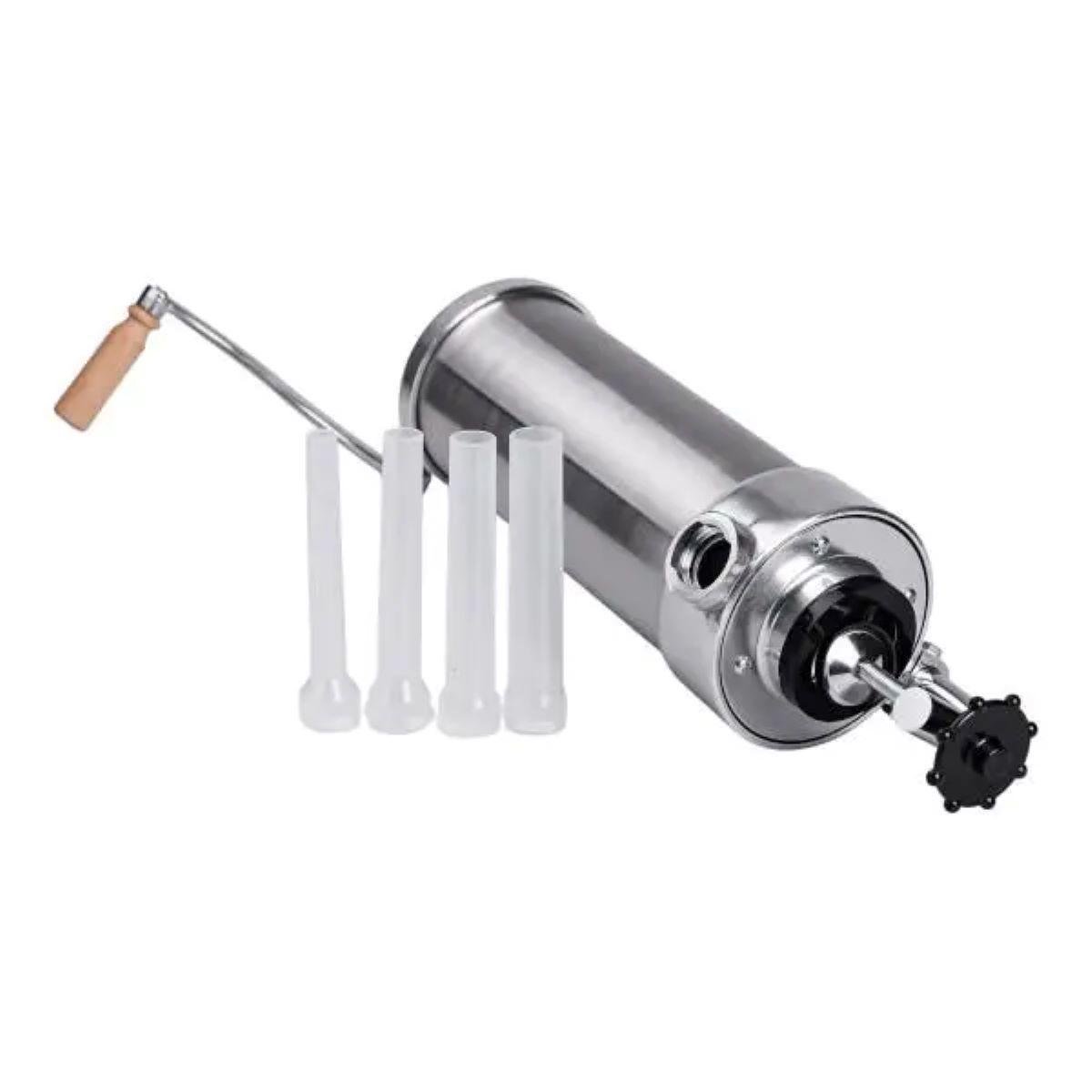 Шприц для колбасы вертикальный из нержавеющей стали шприц колбасный 4 насадки 2,5 л (7231)