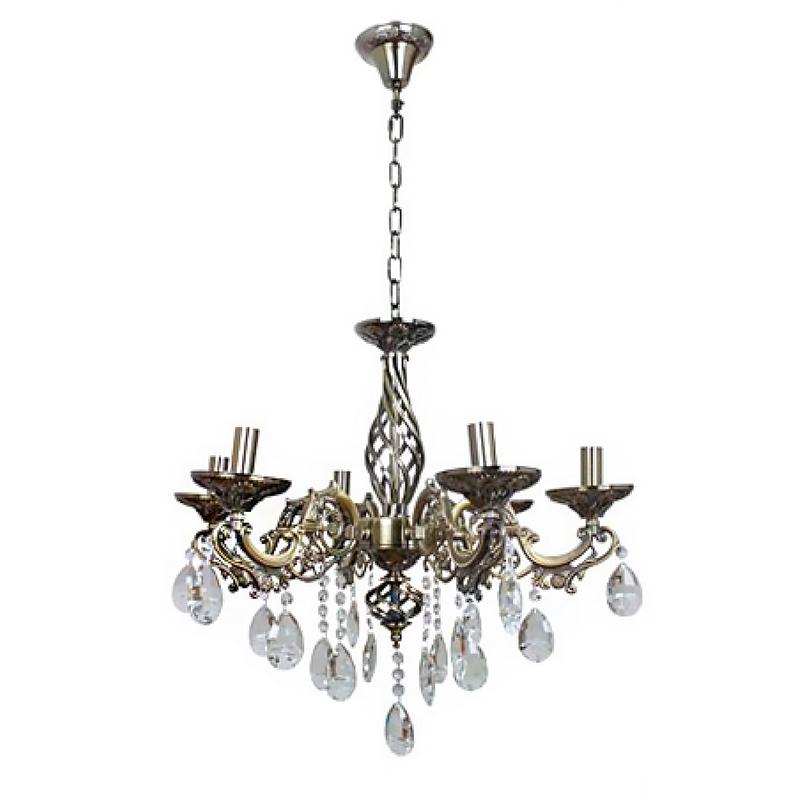 Люстра подвесная свечи Light House SH-18226/6A 560х950 мм Бронзовый