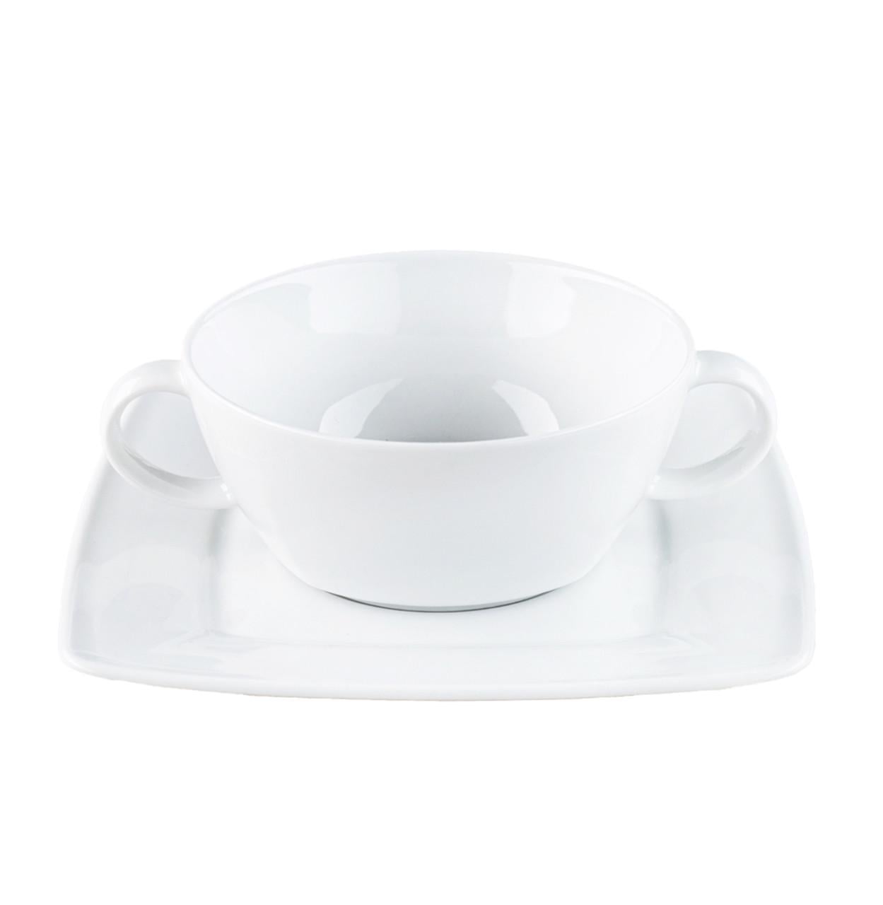 Бульонница Lubiana Victoria 300мл с блюдцем 170мм (2716,2724)