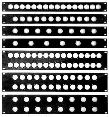 Рекова панель Basic BP-XLR-024 з пробивкою під XLR (000002977) - фото 2 Рекова панель Basic BP-XLR-024 з пробивкою під XLR (000002977) - фото 2