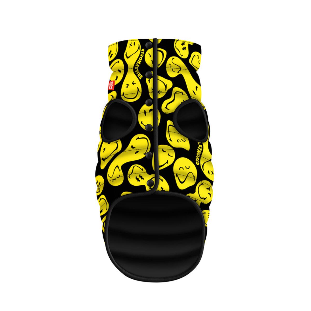 Курточка для собак Waudog Clothes Смайлики L65 87-90х60-65 см Черный (412-0181 Col)