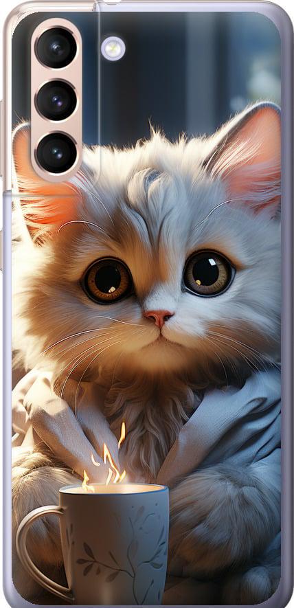 Чехол на Samsung Galaxy S21 White cat (5646t-2114-42517) Чехол на Samsung Galaxy S21 White cat (5646t-2114-42517)