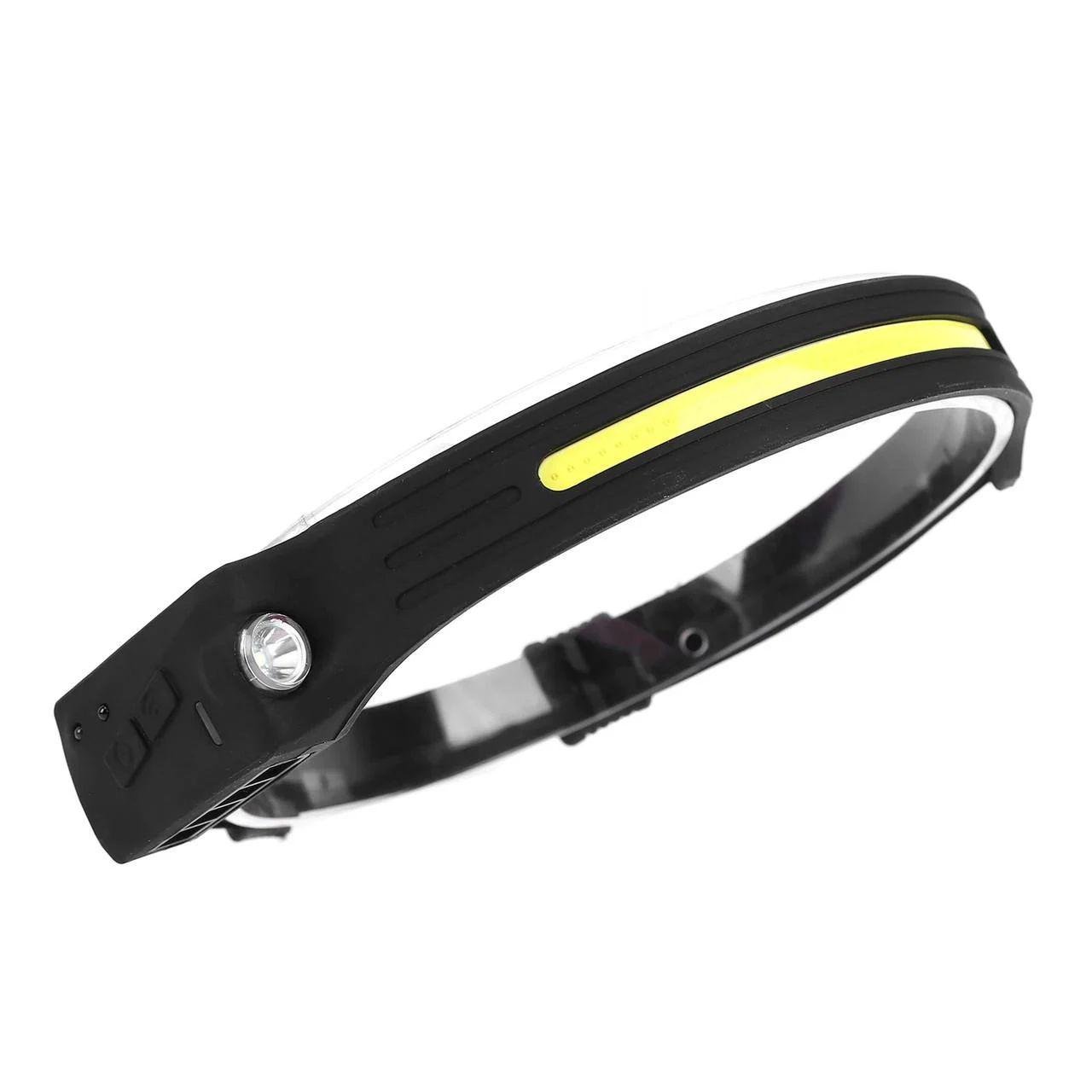 Ліхтар налобний Bailong BL-G28 XPE/COB USB Charge з датчиком руху (8093)
