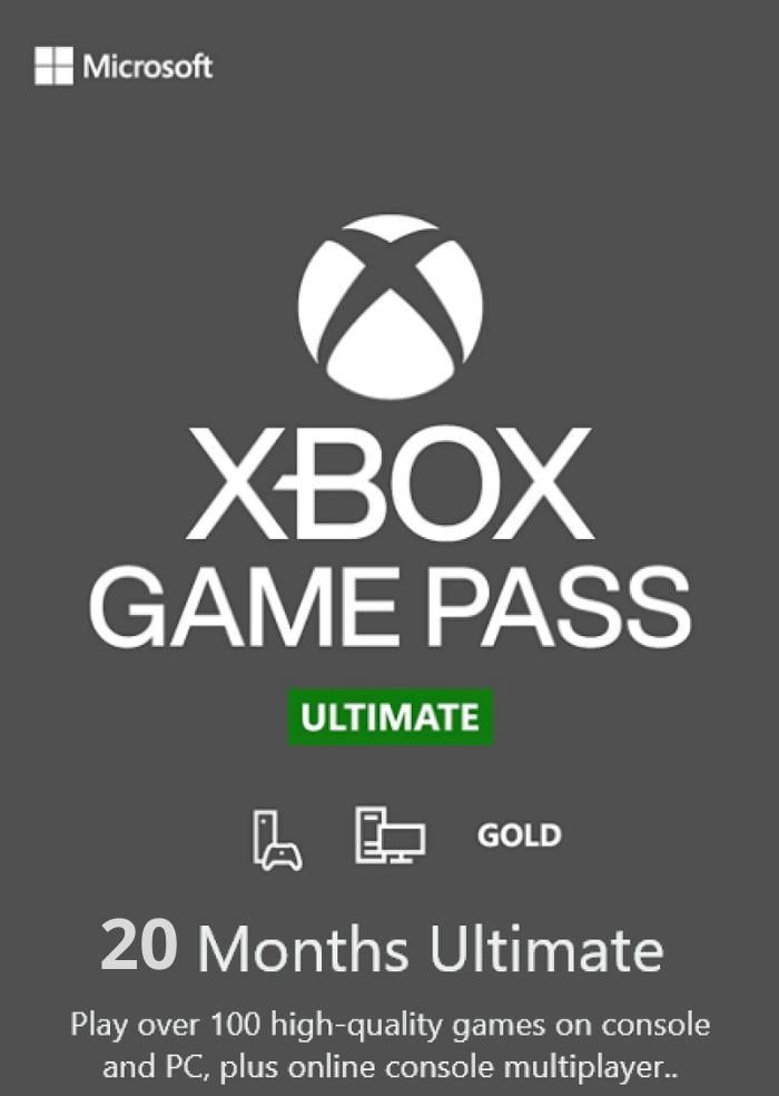 Электронный код/подписка Xbox Game Pass Ultimate 20 месяцев Xbox One/Series для всех регионов и стран (83297404)