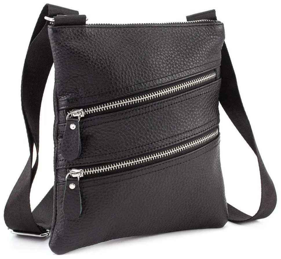 Сумка-мессенджер кожаная Tiding Bag TD-2466
