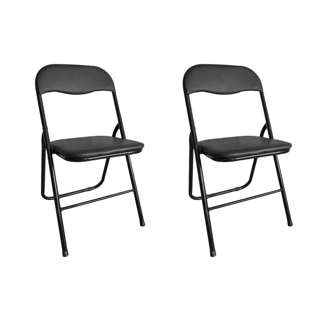 Стілець розкладний Bonro B-007 2 шт. Чорний (4240071012)
