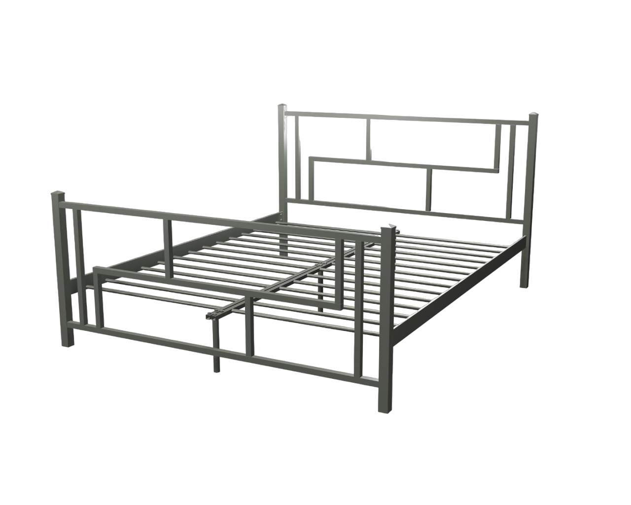 Ліжко двоспальне AmisDesign 180x190 см Сірий (ten_0135)