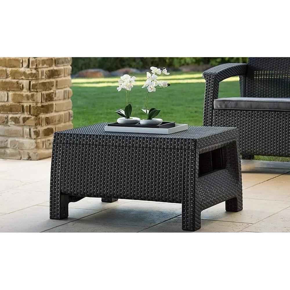 Стол садовый Keter Corfu Table Графитовый (241945) - фото 4