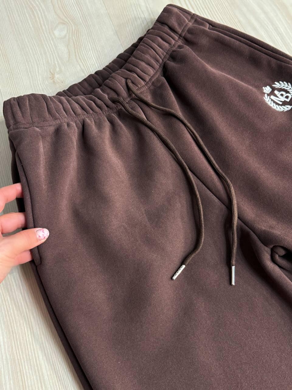 Костюм женский Joy One 80990 утепленный на флисе худи с брюками XL Коричневый (5958) - фото 7 Костюм женский Joy One 80990 утепленный на флисе худи с брюками XL Коричневый (5958) - фото 7