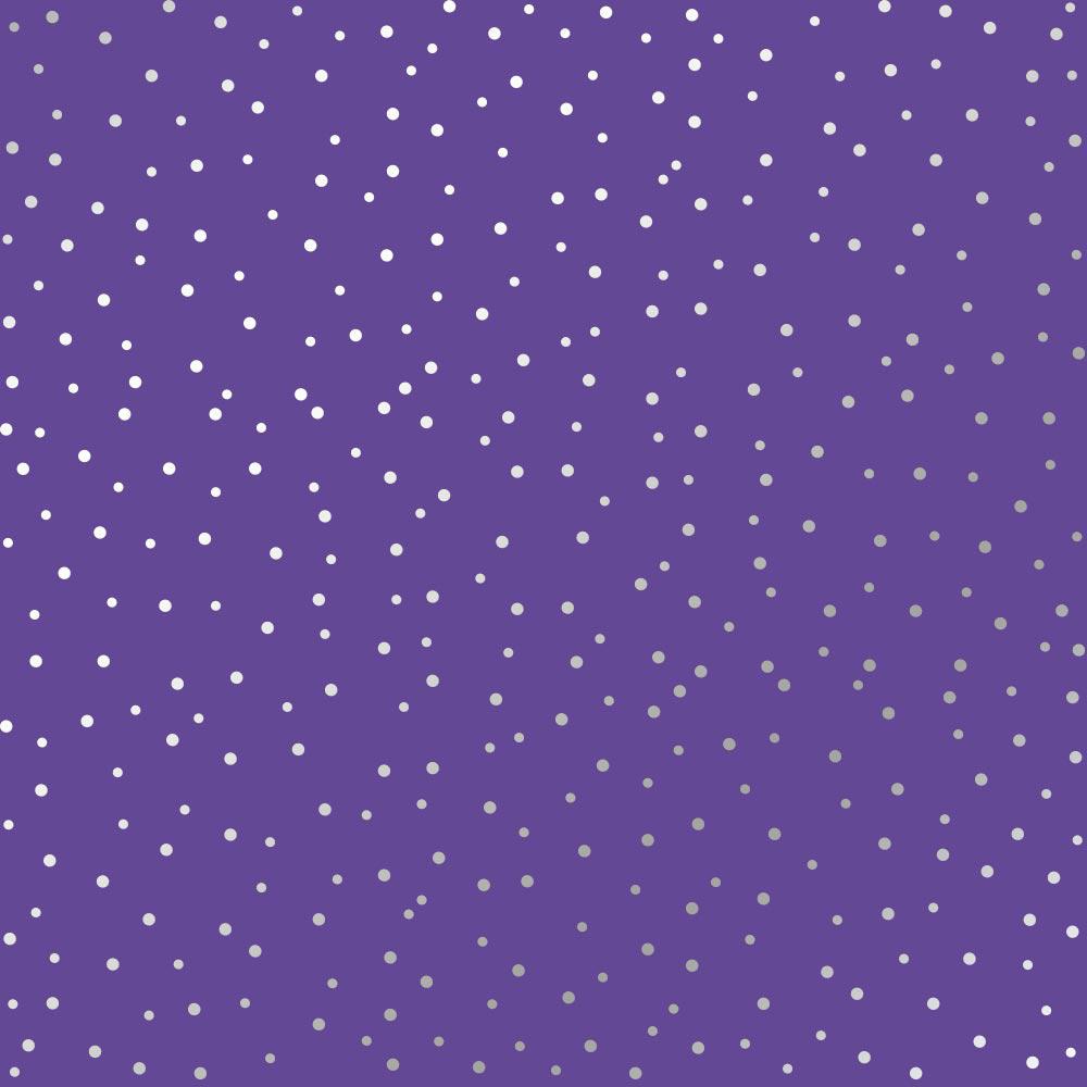 Лист бумаги односторонний Silver Drops с серебряным тиснением 30,5х30,5 см Lavender