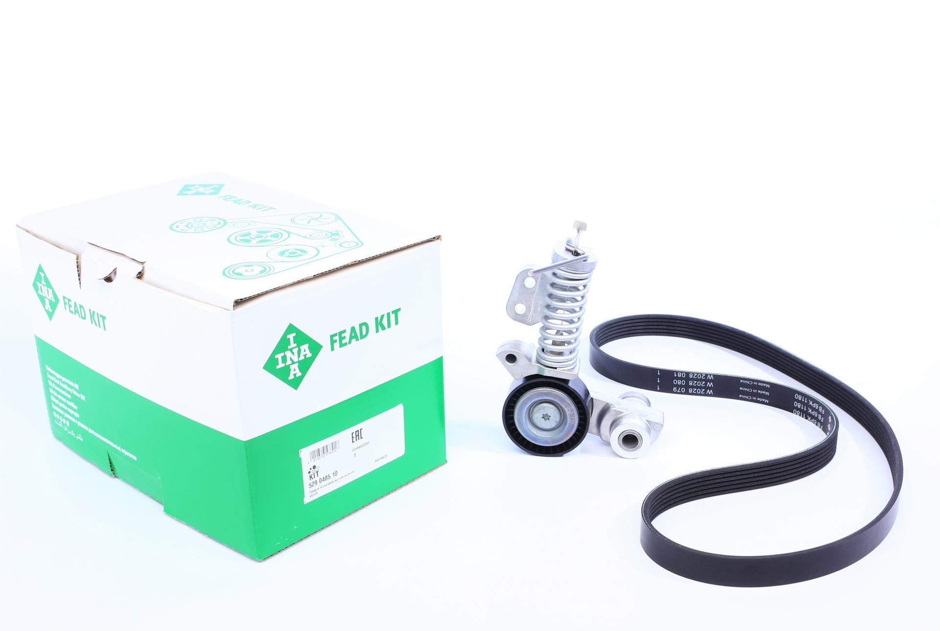 Комплект ремня генератора INA Volvo XC90 II 256, 09/14-, 6PK 1180 (529 0485 10)