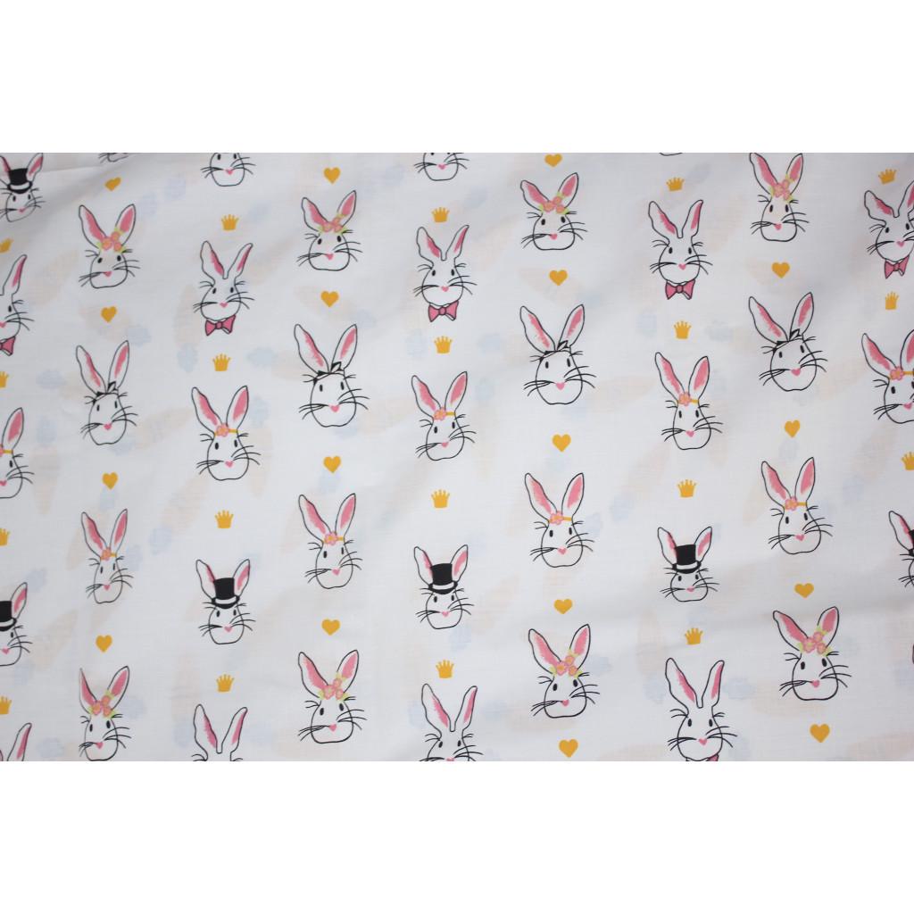 Комплект постельного белья MirSon Ranforce Elite 17-0529 Bunnies Бязь семейный White (2200004682839) - фото 5