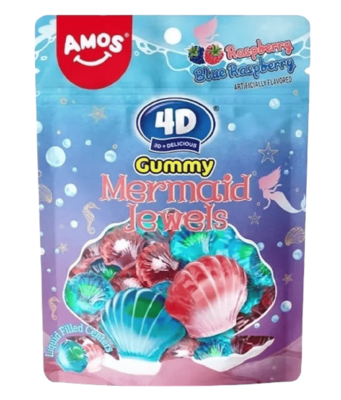 Цукерки желейні Amos 4D Gummy Mermaid Jewels 170 г (2783887626)