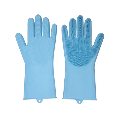 Рукавички для миття посуду Magic Silicone Gloves Brush силіконові (НФ-00001115-2) - фото 1