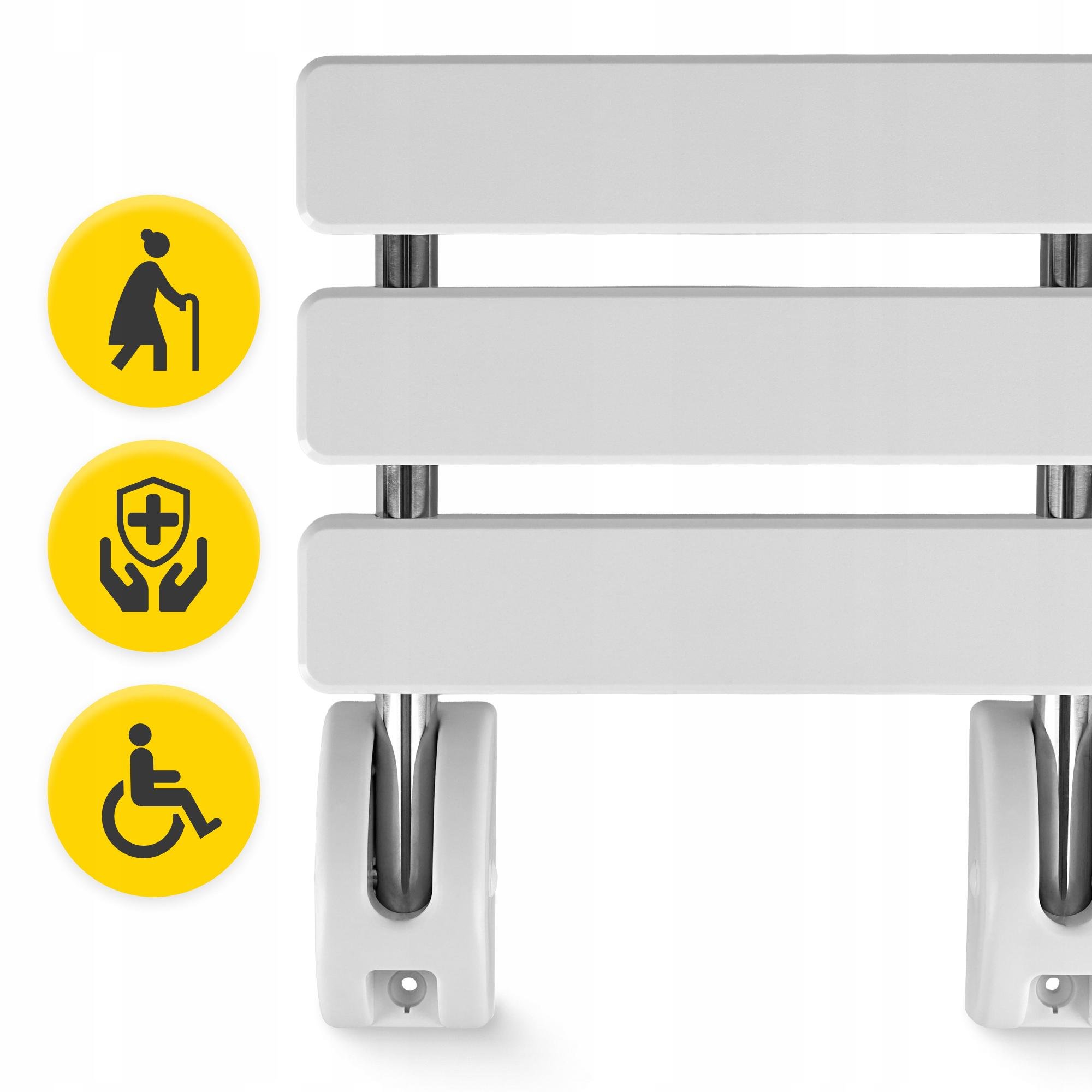 Сидение для ванны и душа 4fizjo откидное до 100 кг White (P-5905973406529) - фото 10