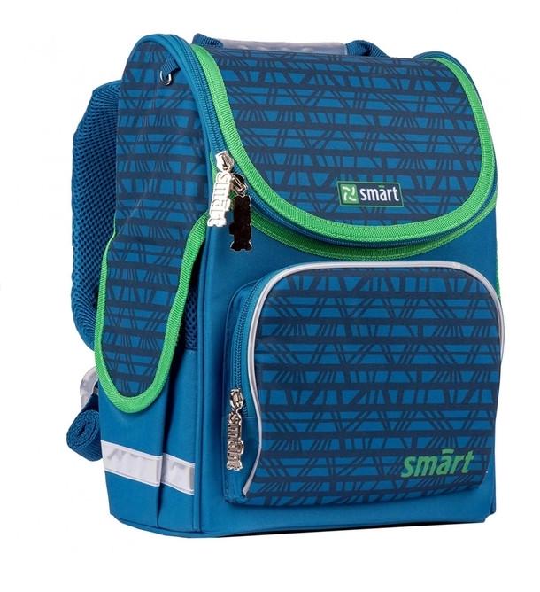Рюкзак шкільний каркасний SMART 556343 Megapolis Синій (4823091913006)