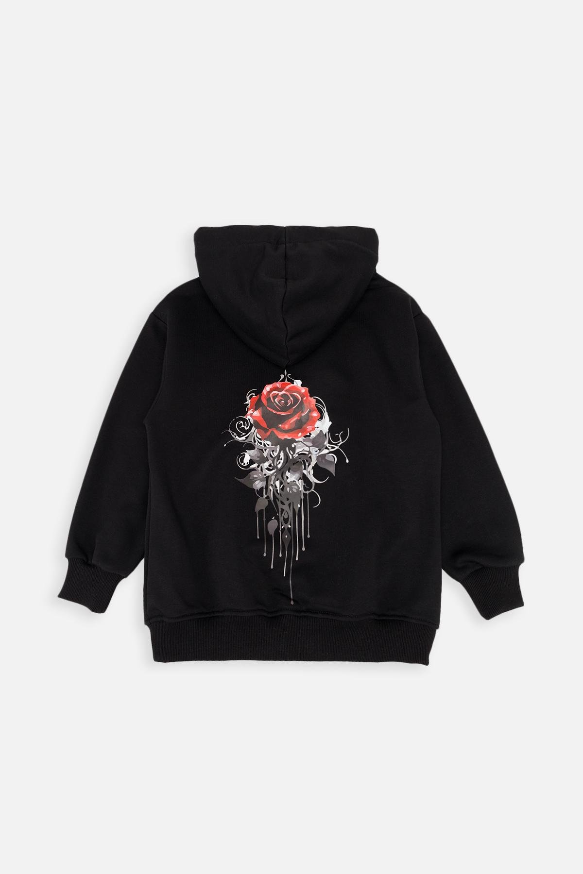 Худи для девочки 146 см Черный (SKT001044032)