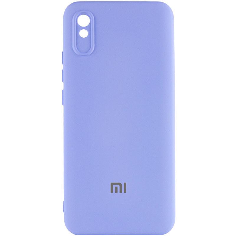 Противоударный чехол Silicone Cover Lakshmi Full Camera (AAA) with Logo для Xiaomi Redmi 9A Сиреневый / Dasheen