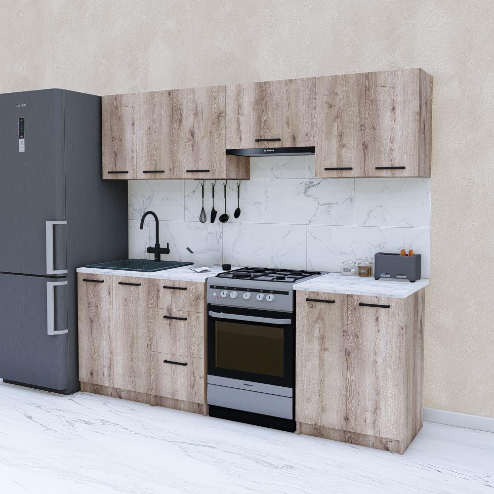 Кухня модульная готовая прямая 2,2 м 220 см Аликанте (МП36в)