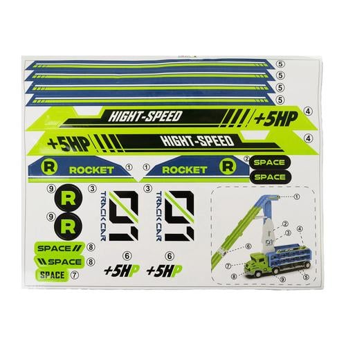 Грузовик с горкой/гараж для 6 игрушечных машинок - фото 9 Грузовик с горкой/гараж для 6 игрушечных машинок - фото 9