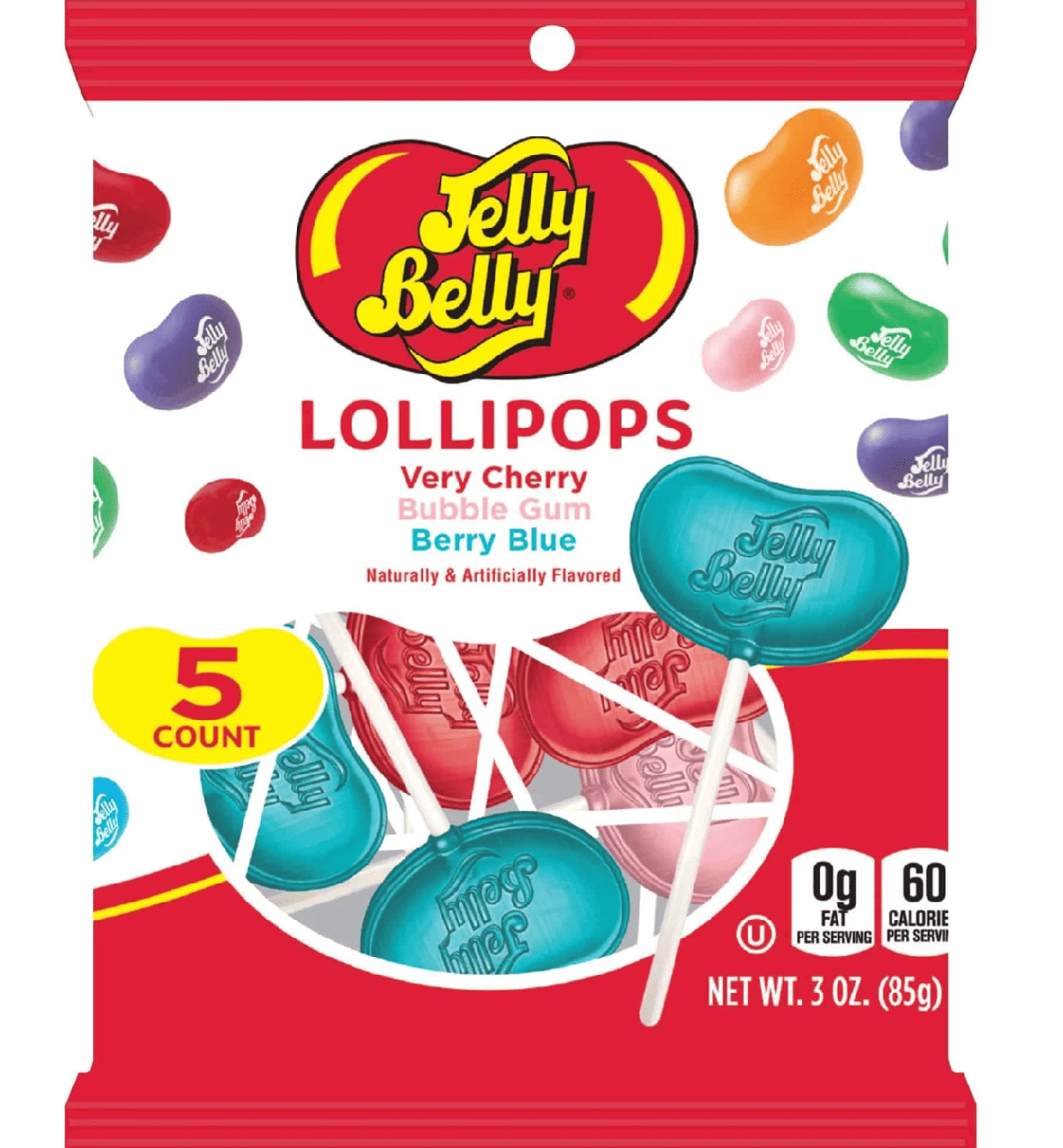 Леденцы на палочке Adams & Brooks Jelly Belly Lollipops 85 г (2855389016)