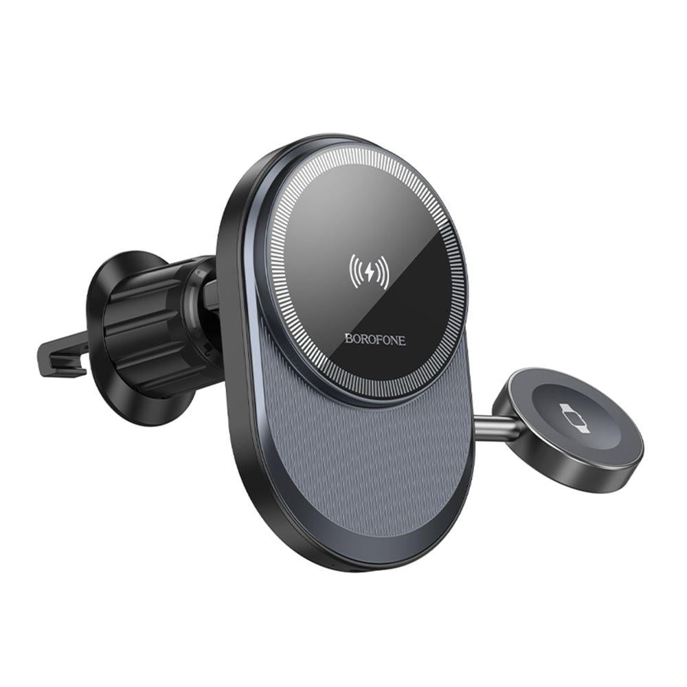Автодержатель Borofone BH219 Fine 2in1 Magnetic Wireless Charger 15W Автодержатель Borofone BH219 Fine 2in1 Magnetic Wireless Charger 15W